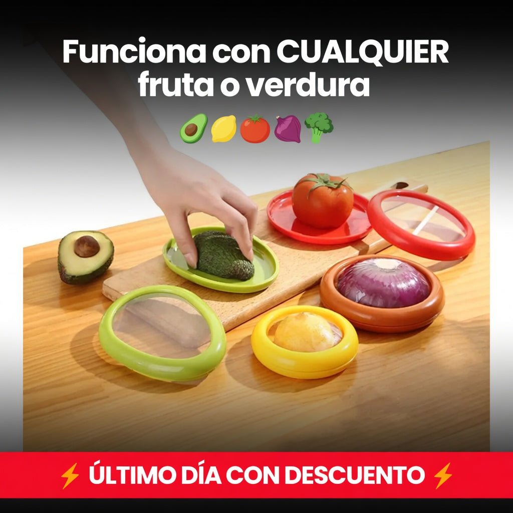 SET 4 CONSERVADORES DE ALIMENTOS - TodoBacano