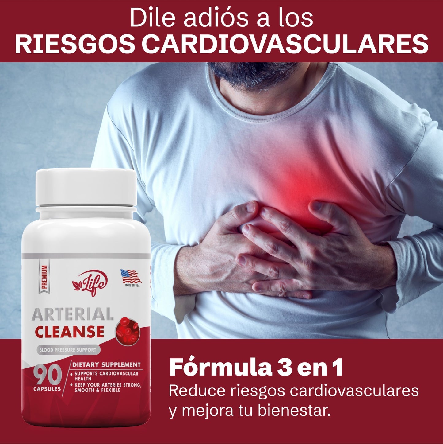 Arterial cleanse 90 capsulas - TodoBacano