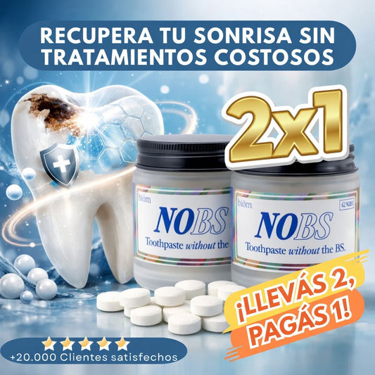 NOBS Tabletas de pasta de dientes ¡Oferta 2x1! - TodoBacano
