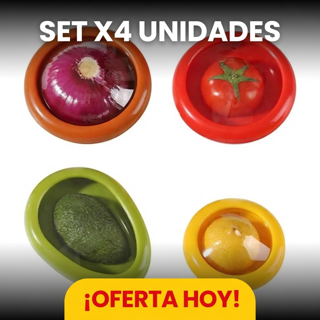 SET 4 CONSERVADORES DE ALIMENTOS - TodoBacano
