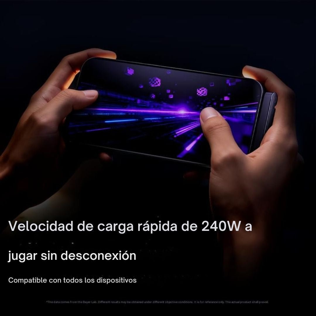 Cable de carga rápida de 240 W con soporte - TodoBacano